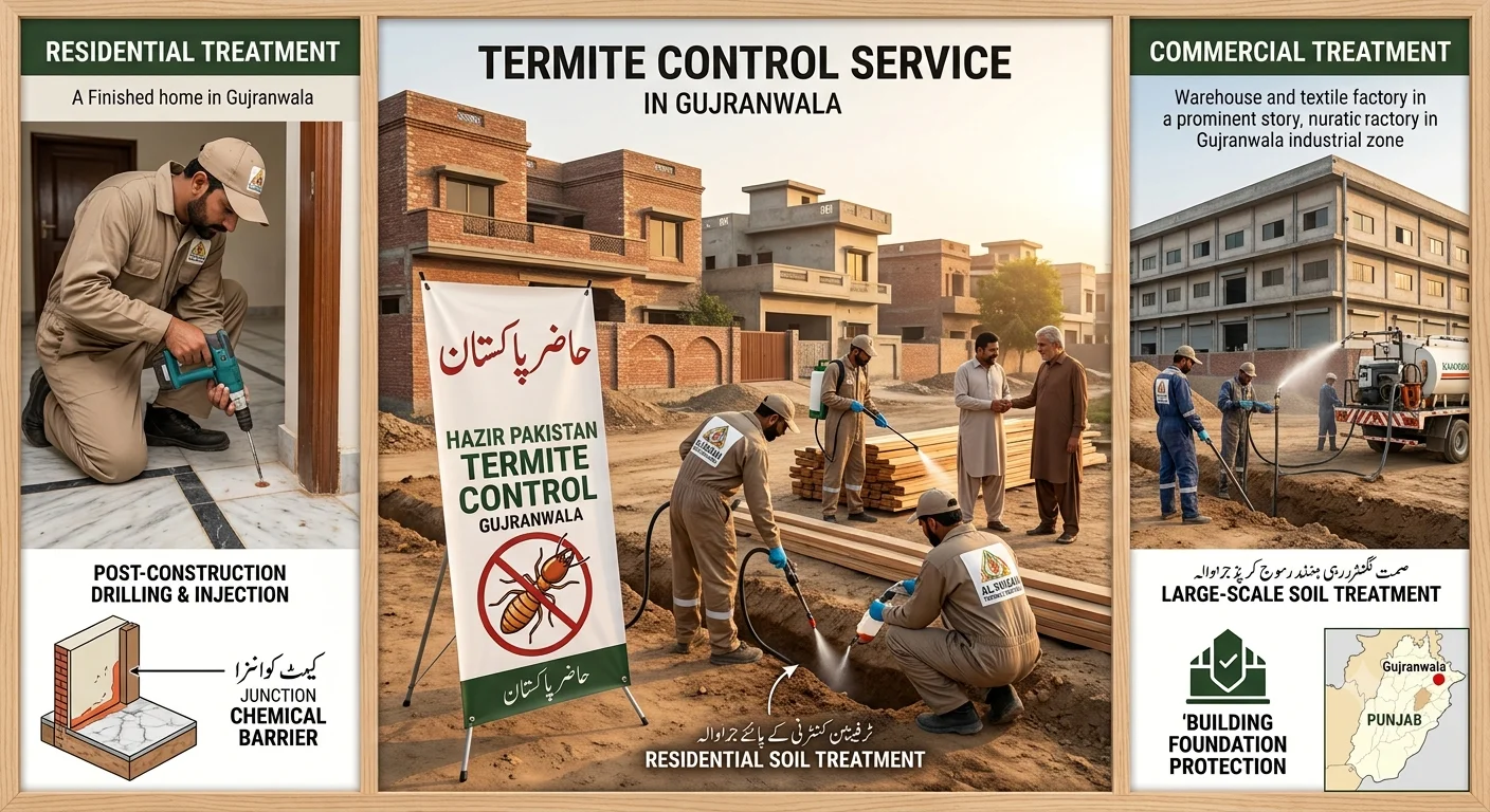 Termite Control Service in Gujranwala – Residential & Commercial Termite Treatment